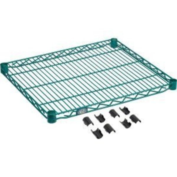 Nexel    S2124G Poly-Green    Epoxy Wire Shelf 24